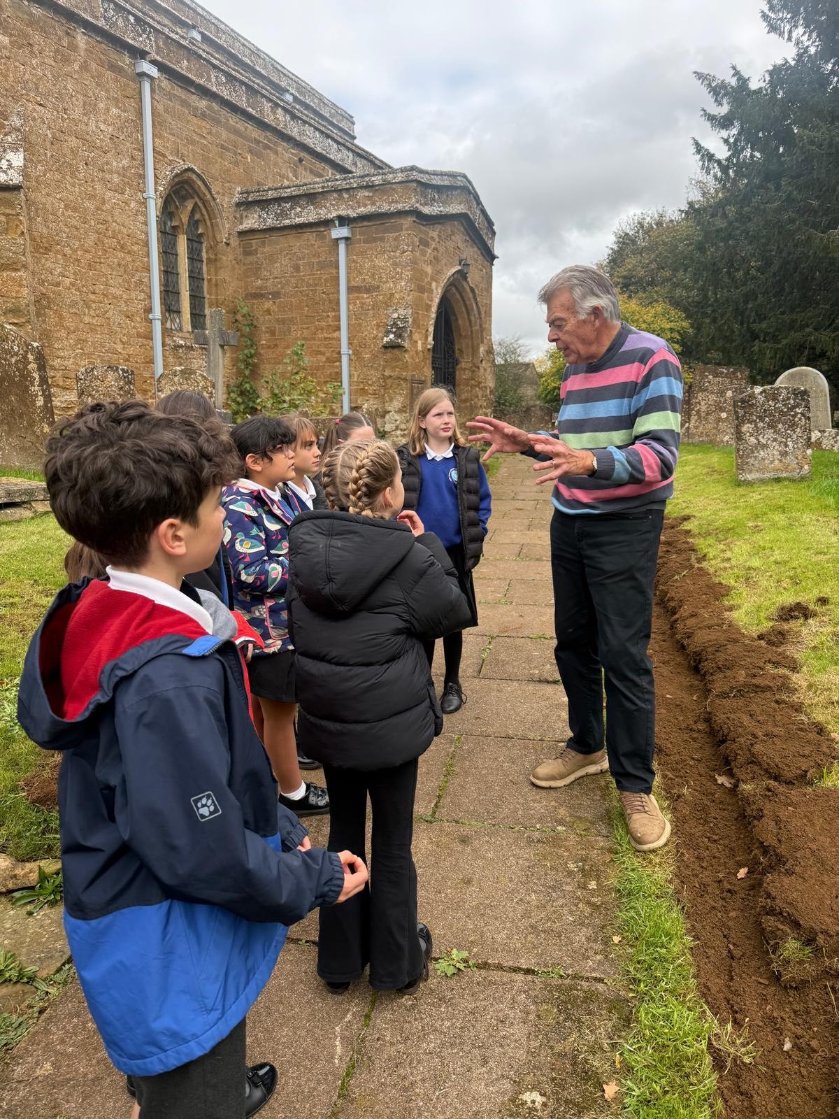 Purple crocuses planted for the Purple4Polio campaign